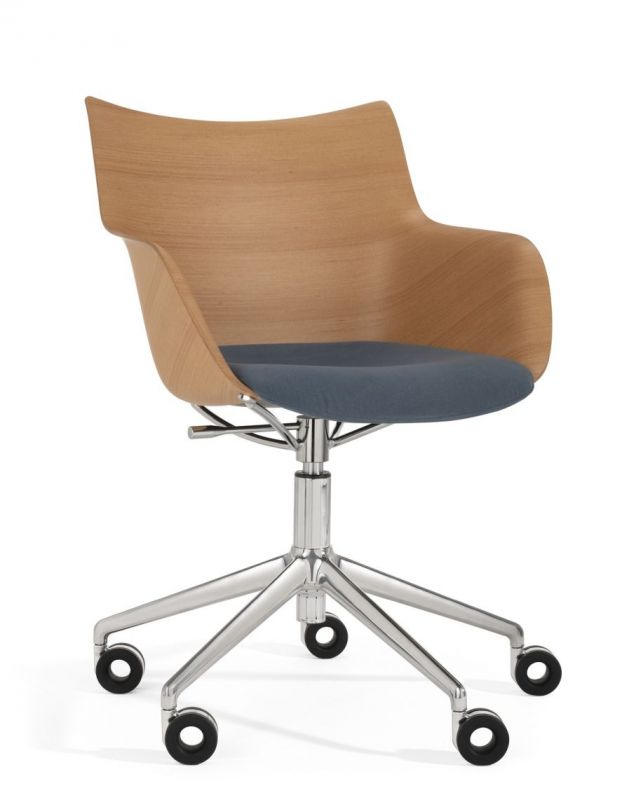 Q/Wood Soft Swivel Chair Kartell